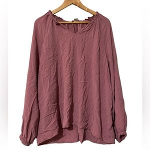 Mauve blouse size XL tall